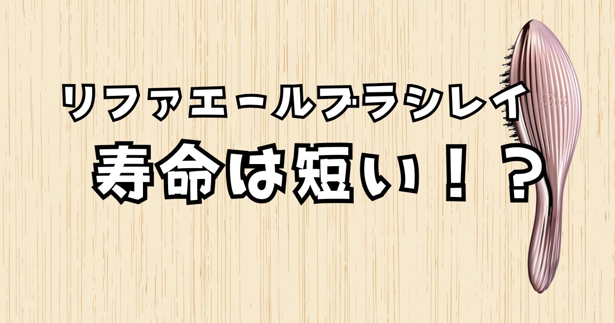 リファエールブラシ レイ 寿命